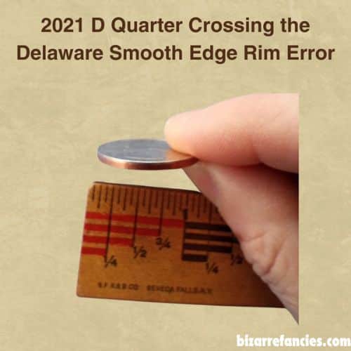 2021 D Crossing the Delaware Smooth Edge Rim Rare