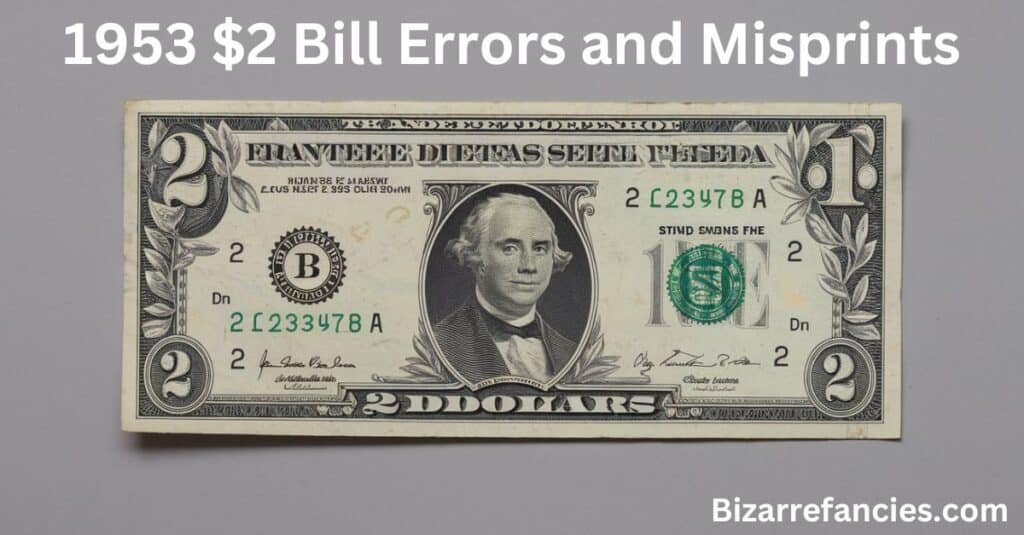 1953  Bill Errors and Misprints