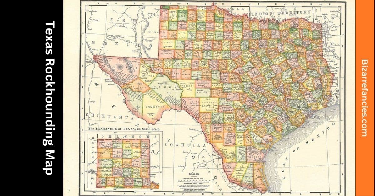 Texas Rockhounding Map