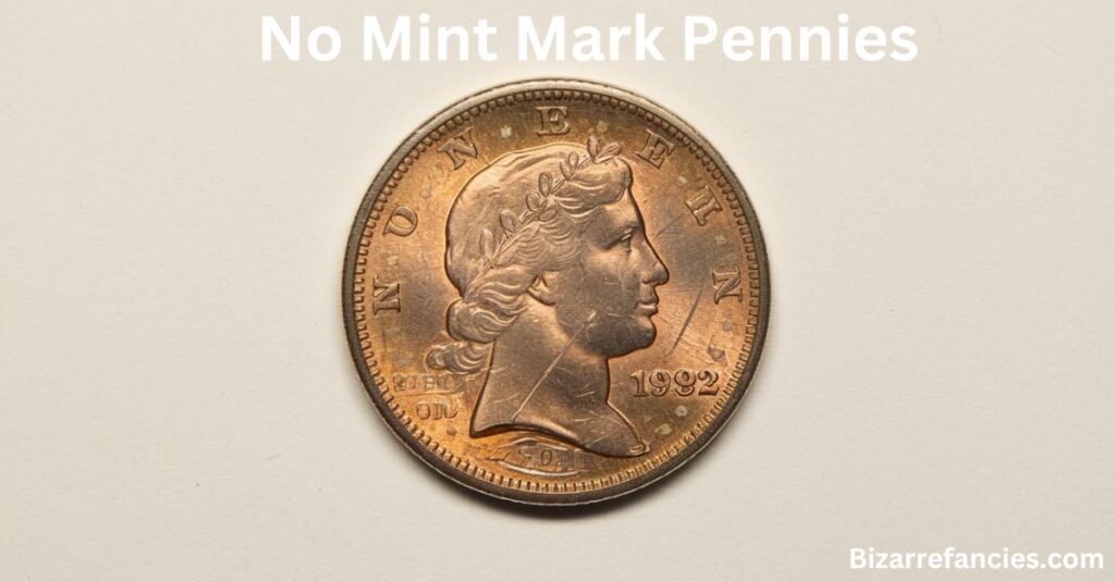 No Mint Mark Pennies 1982 Penny Coin Value