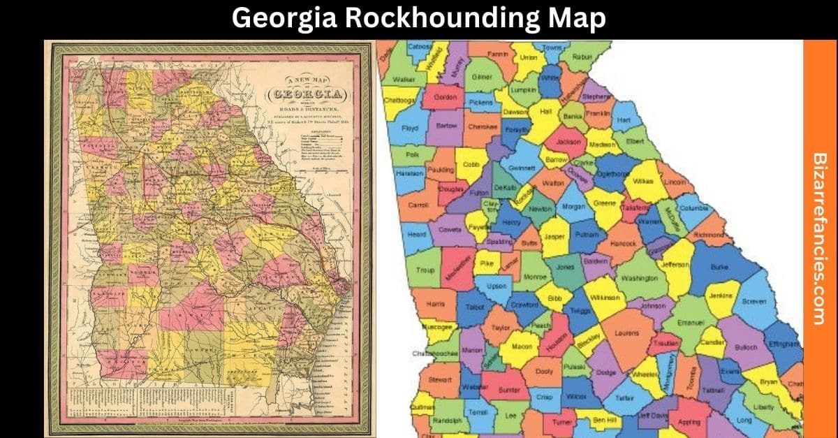 Georgia Rockhounding Map