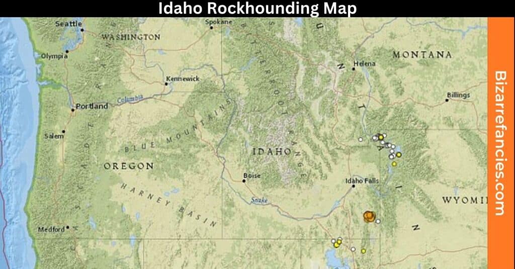 Idaho Rockhounding Map