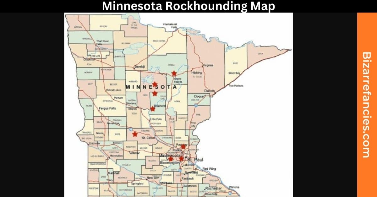 Minnesota Rockhounding Map