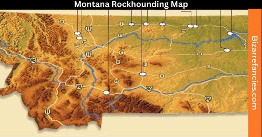 Montana Rockhounding Map