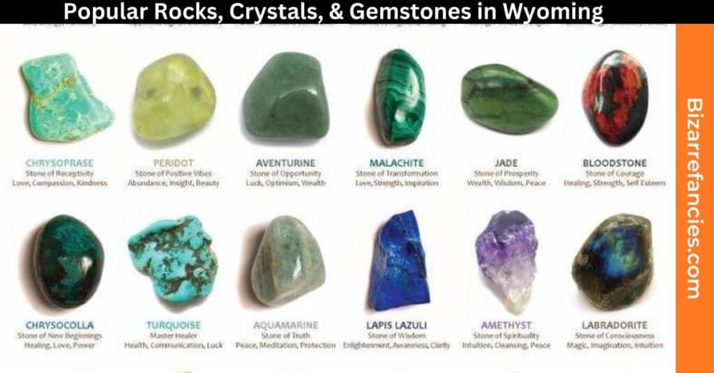 Popular Rocks, Crystals, & Gemstones in Wyoming