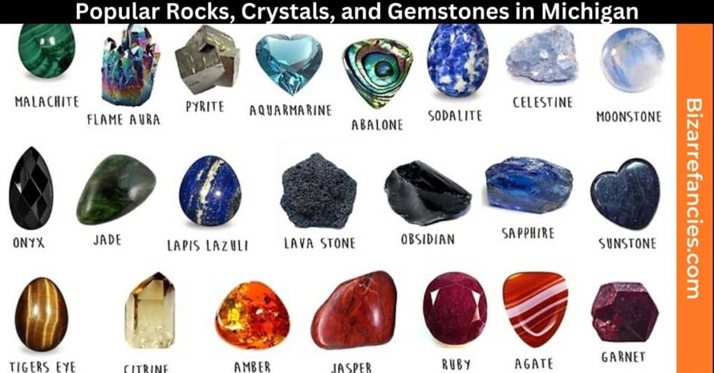 Popular Rocks, Crystals, and Gemstones in Michigan