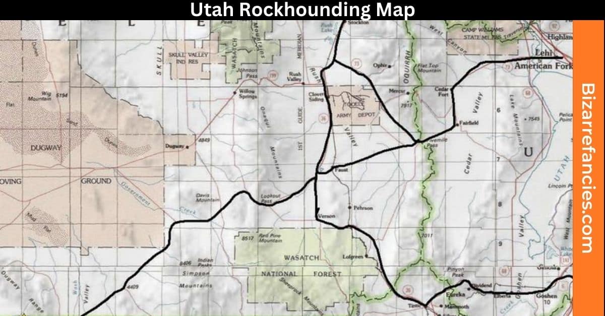 Utah Rockhounding Map