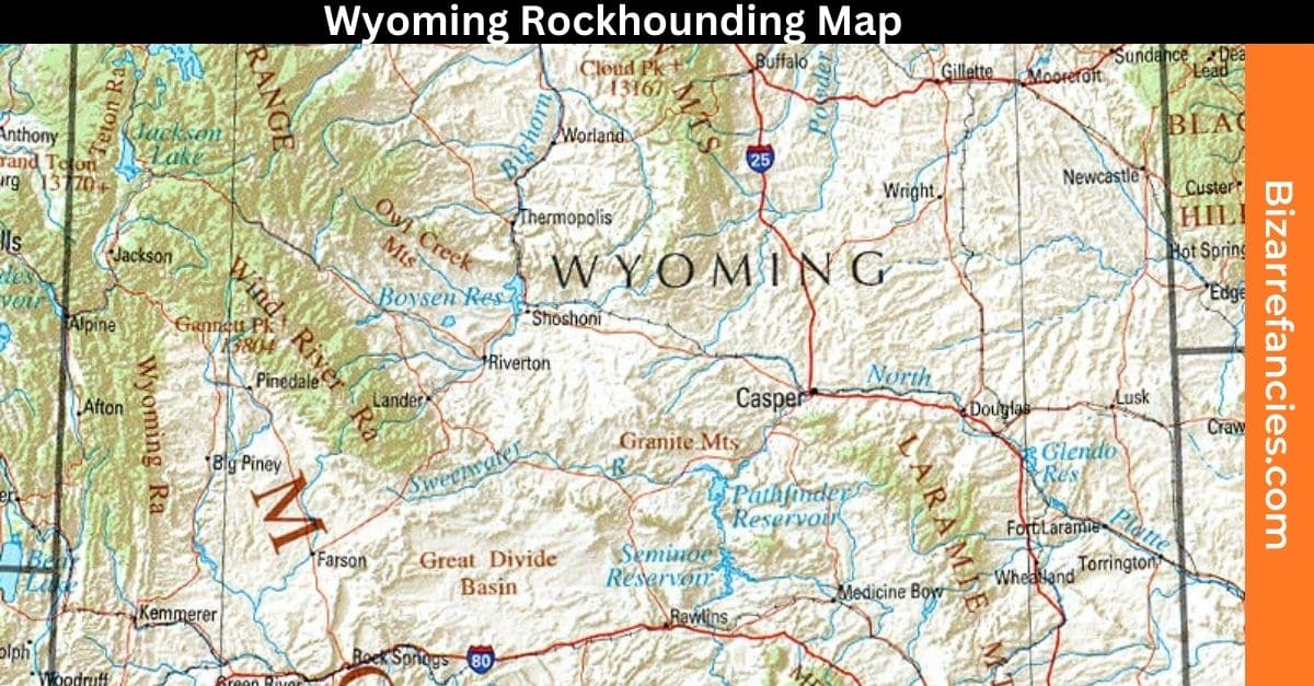 Wyoming Rockhounding Map